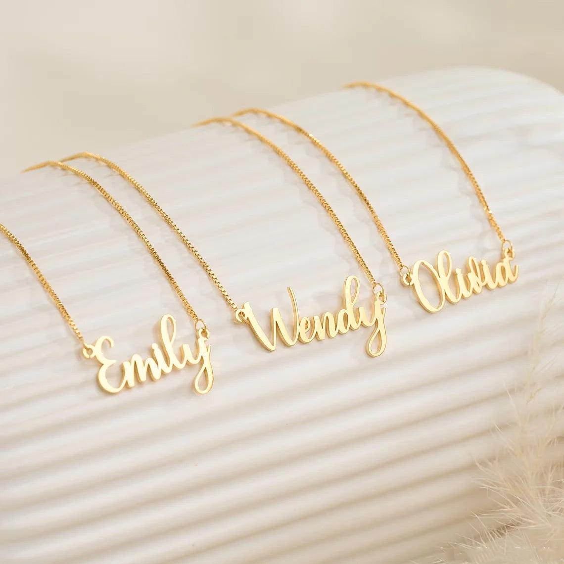 Colar personalizável - Gravação a Laser - Banho em Ouro 24k - Compre 2 leve 3