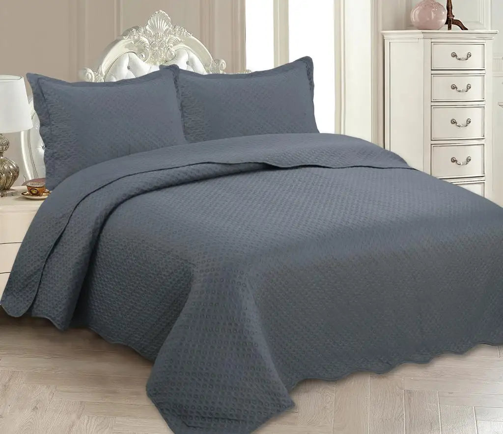 Cobre leito - Casal - Dupla Face - Micro Percal - 3 Peças