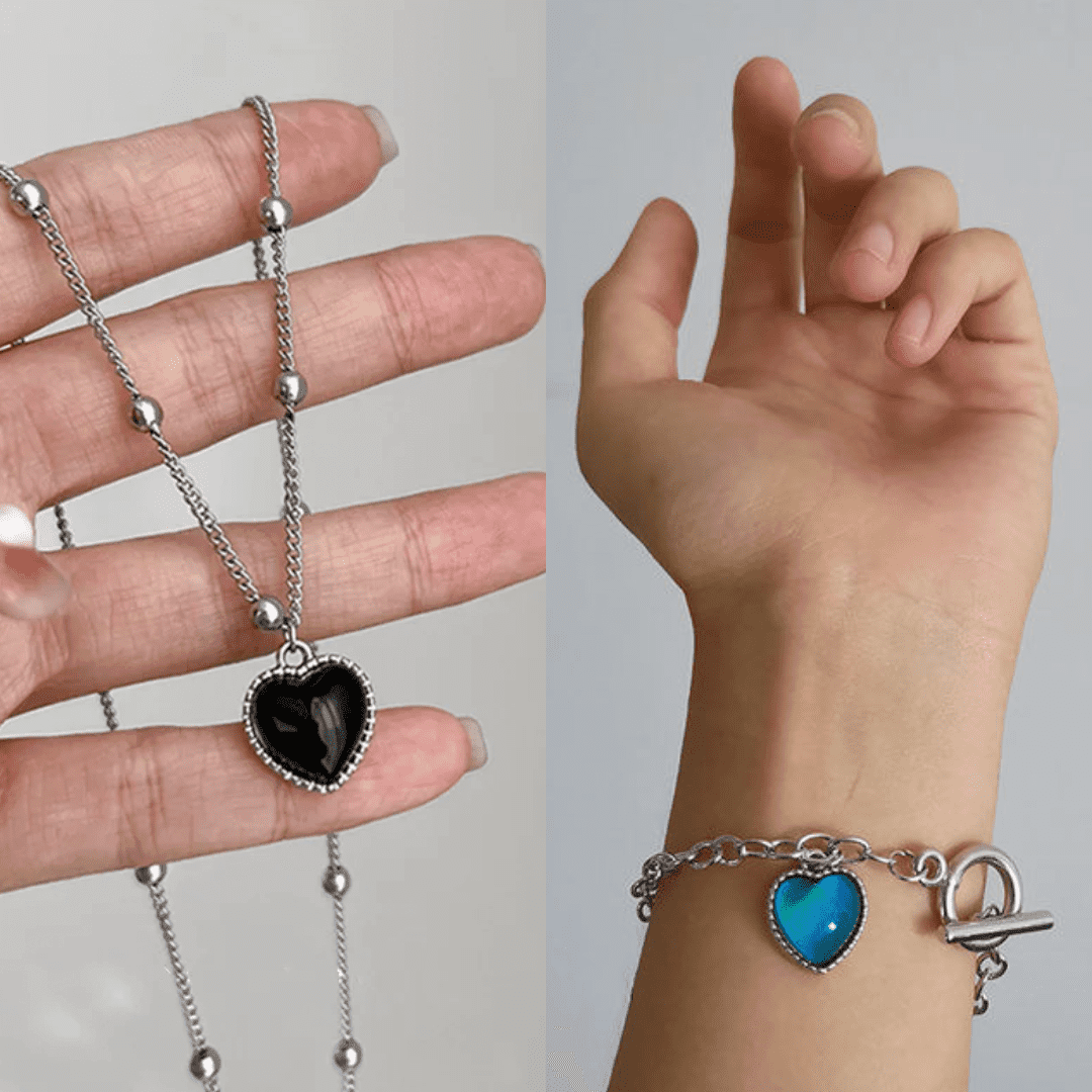 Colar Pedra do Humor - Mudança de Cor - Humor & Sentimentos - COMPRE 1 LEVE 2