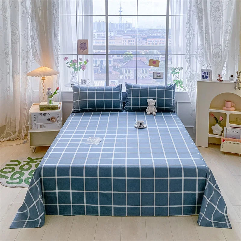 Lençol de Algodão Xadrez Kasa e Co – Estilo e Conforto para sua Cama