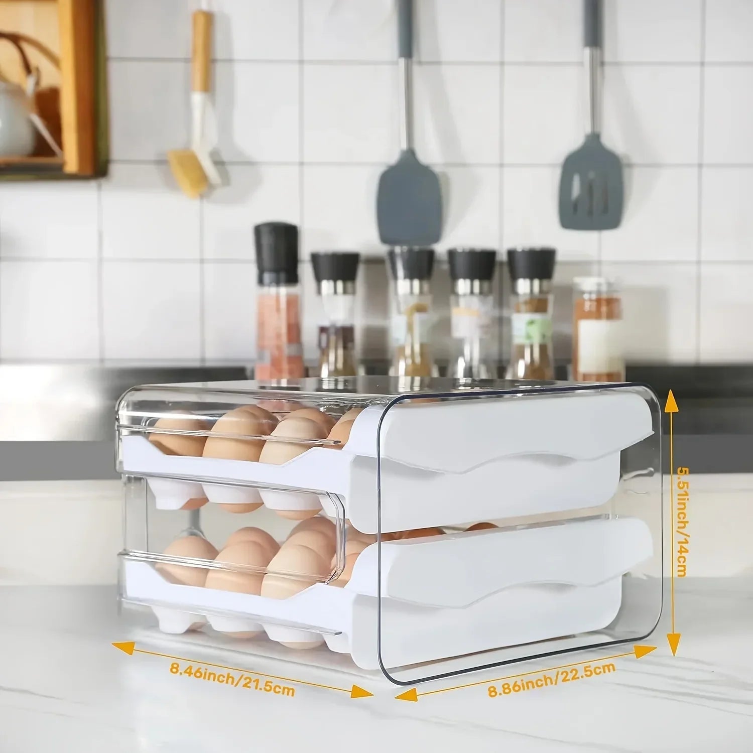 Duplo Gaveteiro Organizador Porta ovos