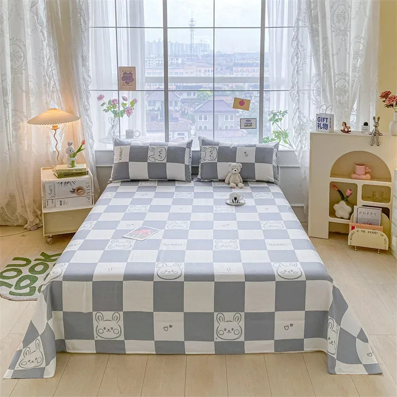 Lençol de Algodão Xadrez Kasa e Co – Estilo e Conforto para sua Cama