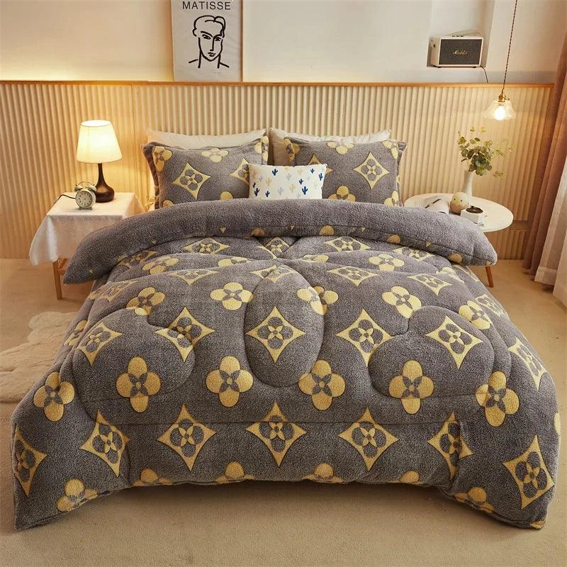 Edredom Premium Dupla Face - Lã de Cordeiro Luxuosa