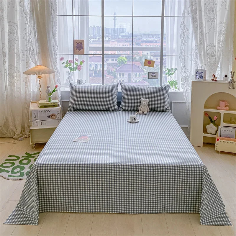 Lençol de Algodão Xadrez Kasa e Co – Estilo e Conforto para sua Cama