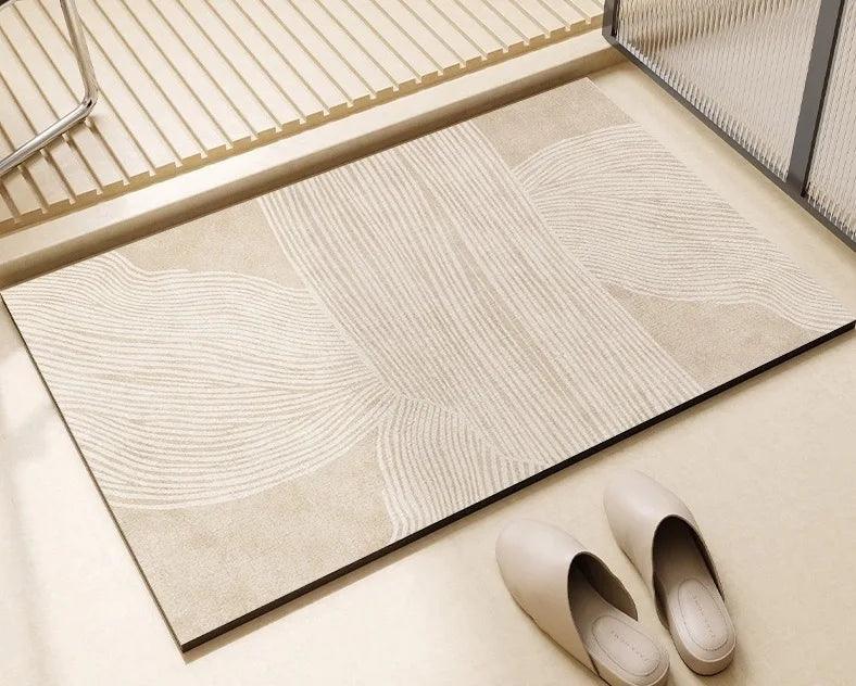 Tapete de Banho Antiderrapante - Com Borda de Borracha - Macio e Absorvente