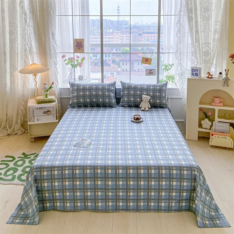 Lençol de Algodão Xadrez Kasa e Co – Estilo e Conforto para sua Cama