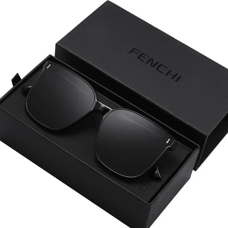 Óculos de sol Oversized - Retangular Retrô - Polarizado