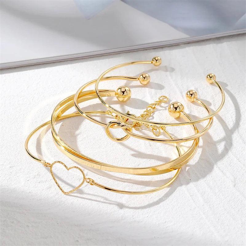Kit Pulseiras Aurora - Banho em ouro 18k