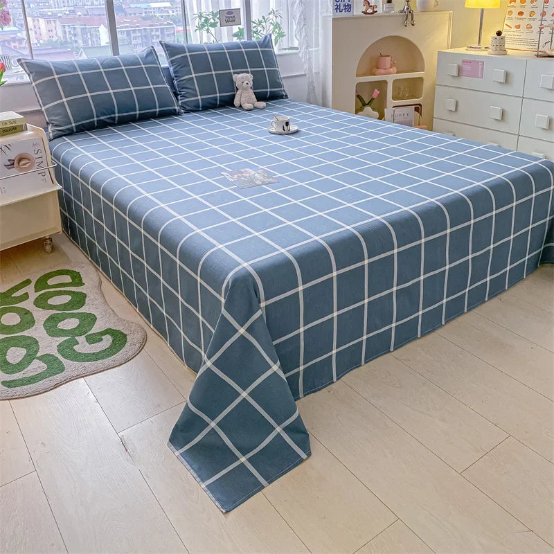 Lençol de Algodão Xadrez Kasa e Co – Estilo e Conforto para sua Cama