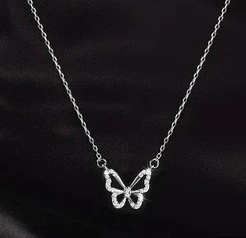 Colar Duplo Borboleta Rainha - Banho em ouro 18k