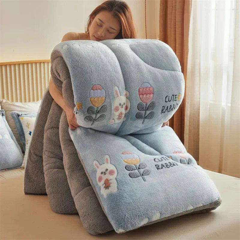 Edredom Premium Dupla Face - Lã de Cordeiro Luxuosa