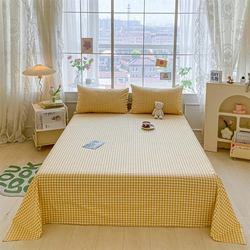 Lençol de Algodão Xadrez Kasa e Co – Estilo e Conforto para sua Cama