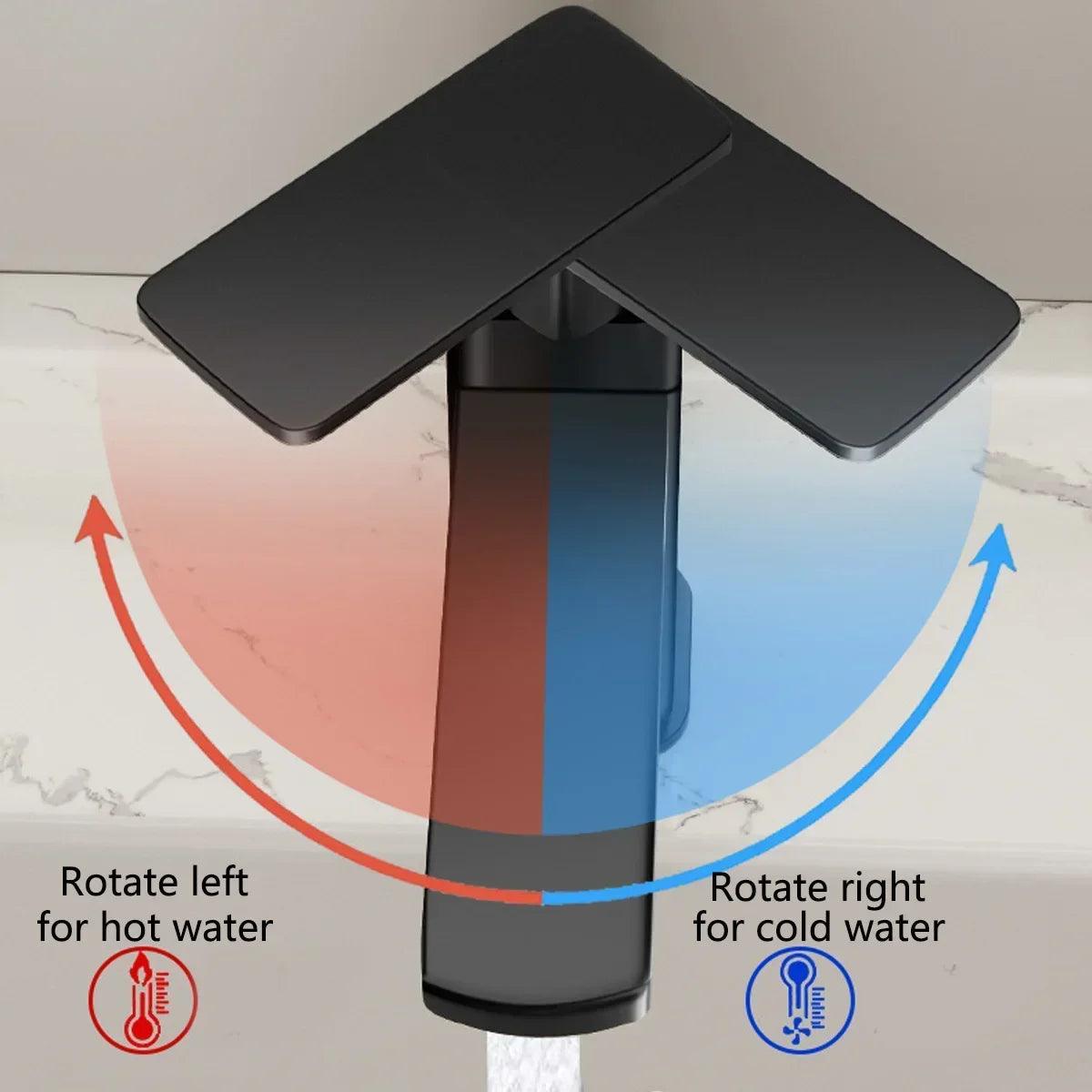 Torneira De Banheiro - Montada No Deck - Com Misturador de Temperatura