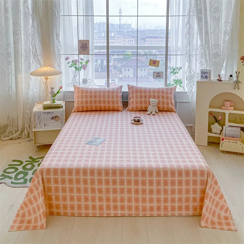 Lençol de Algodão Xadrez Kasa e Co – Estilo e Conforto para sua Cama