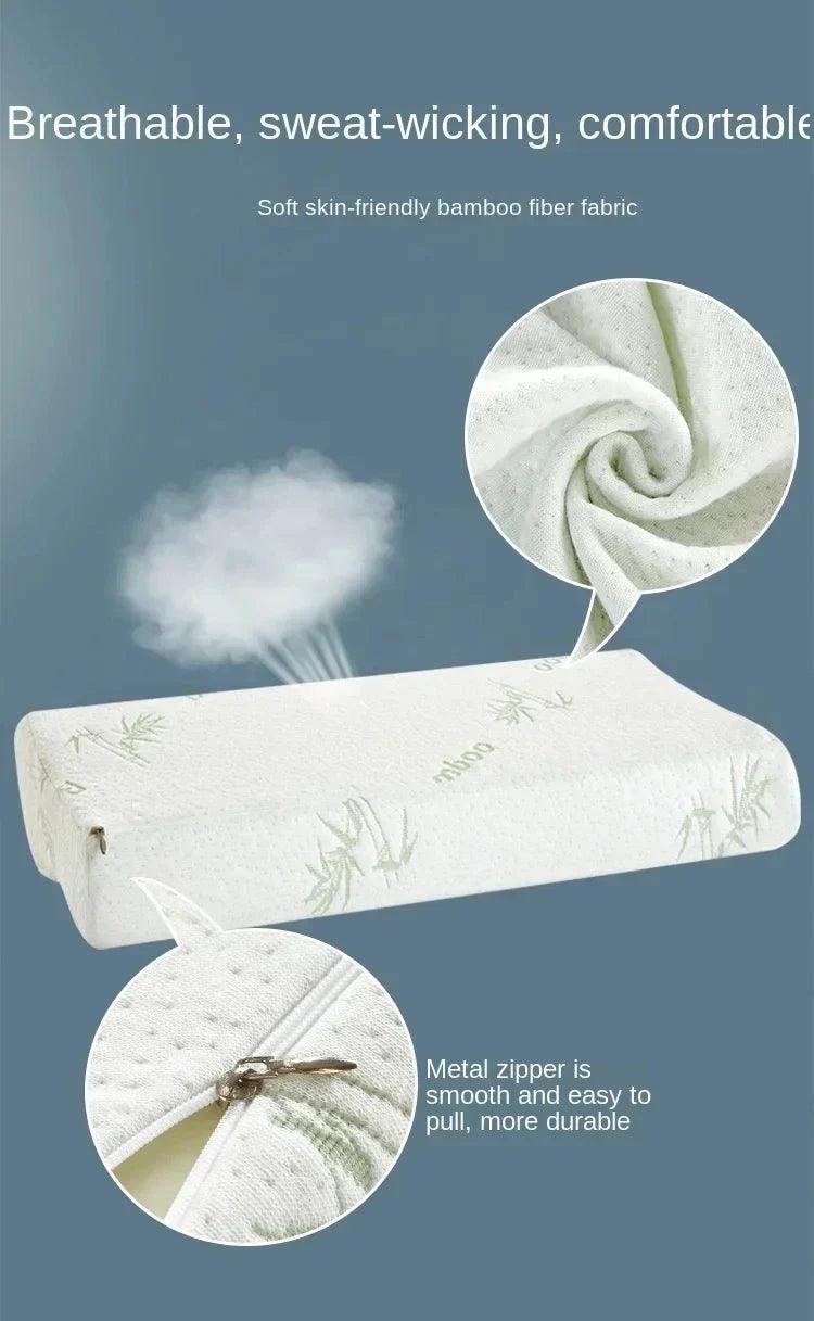 Kit 2 Travesseiros Ortopédicos Magnéticos - Fibra de Bambu - Espuma Lenta de Memória