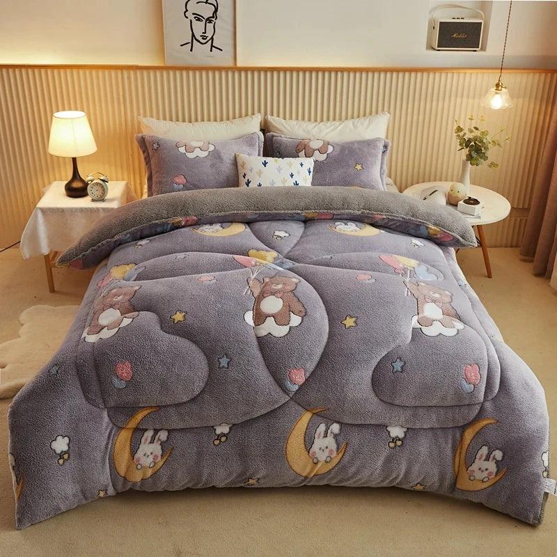 Edredom Premium Dupla Face - Lã de Cordeiro Luxuosa