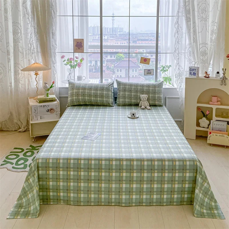 Lençol de Algodão Xadrez Kasa e Co – Estilo e Conforto para sua Cama