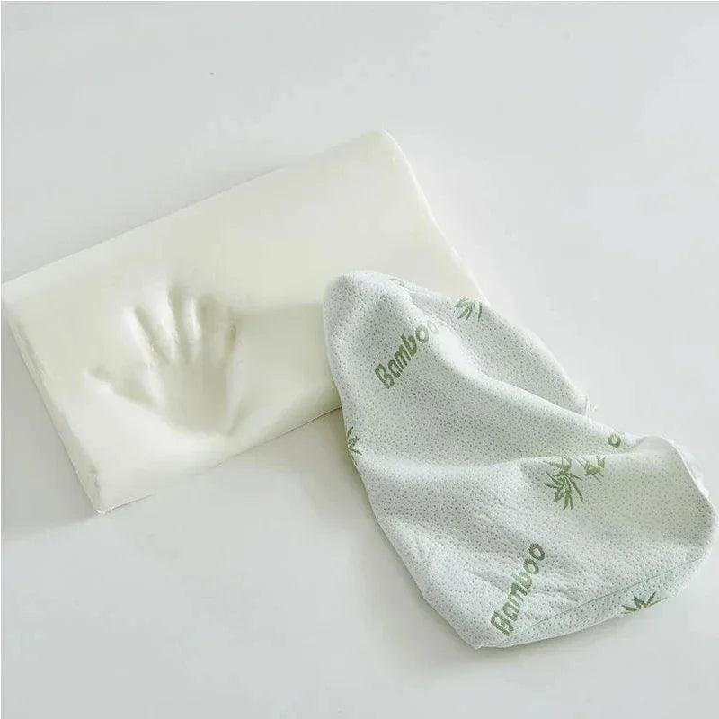 Kit 2 Travesseiros Ortopédicos Magnéticos - Fibra de Bambu - Espuma Lenta de Memória