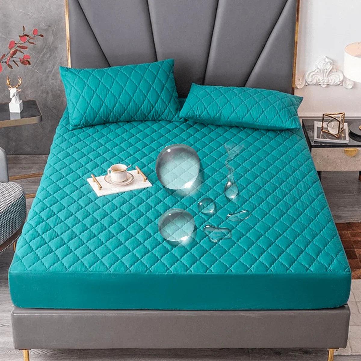 Protetor de Colchão Impermeável e Anti-Rasgo - 100% Algodão - 600 Fios Premium