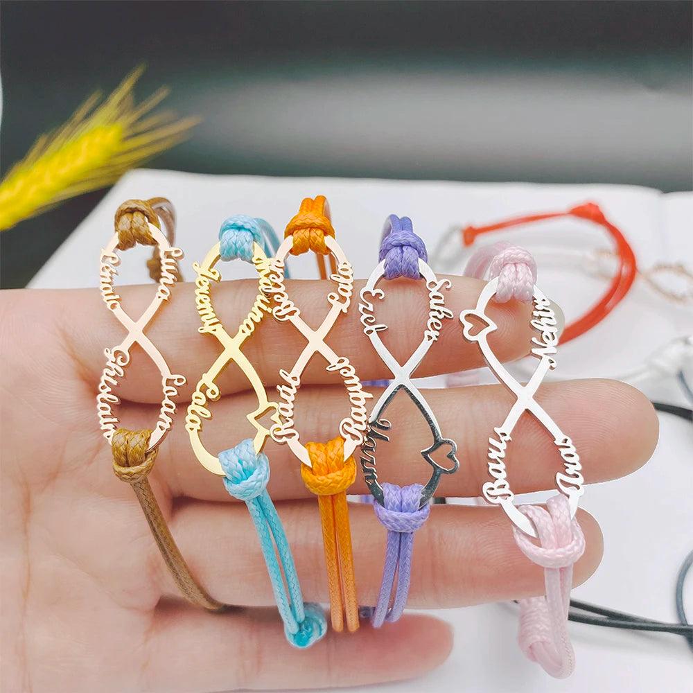 Pulseira personalizável - Até 6 nomes - 2ª unidade 10% OFF