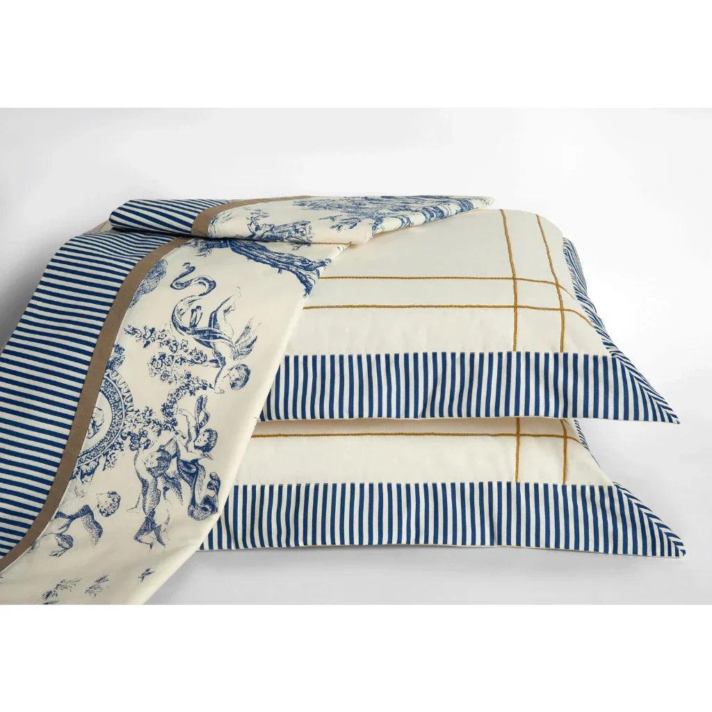 Edredom Rainha - Kit 7 Peças - Conjunto Tipo Porcelana - Algodão 1000 fios