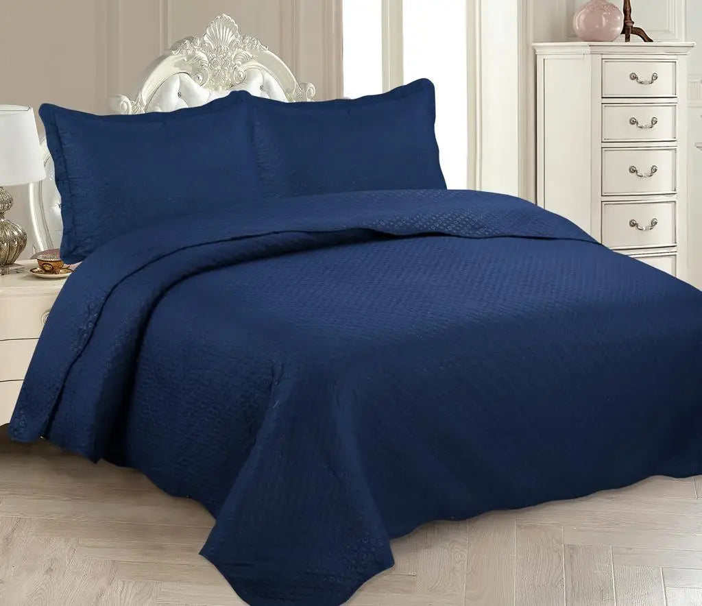 Cobre leito - Casal - Dupla Face - Micro Percal - 3 Peças