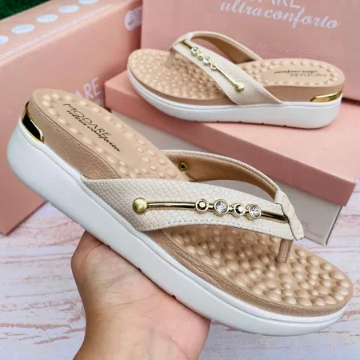 Compre 1 leve 2 - Sandália Modare UltraConfort - Ortopédica - [OFERTA RELÂMPAGO]