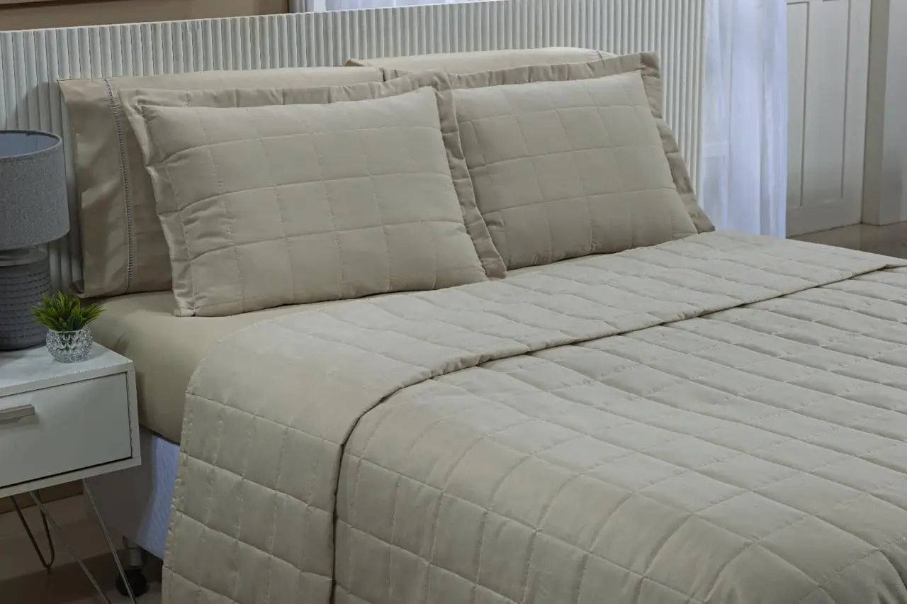 Cobre Leito - Queen - Micro Percal - 700 Fio - 3 Peças