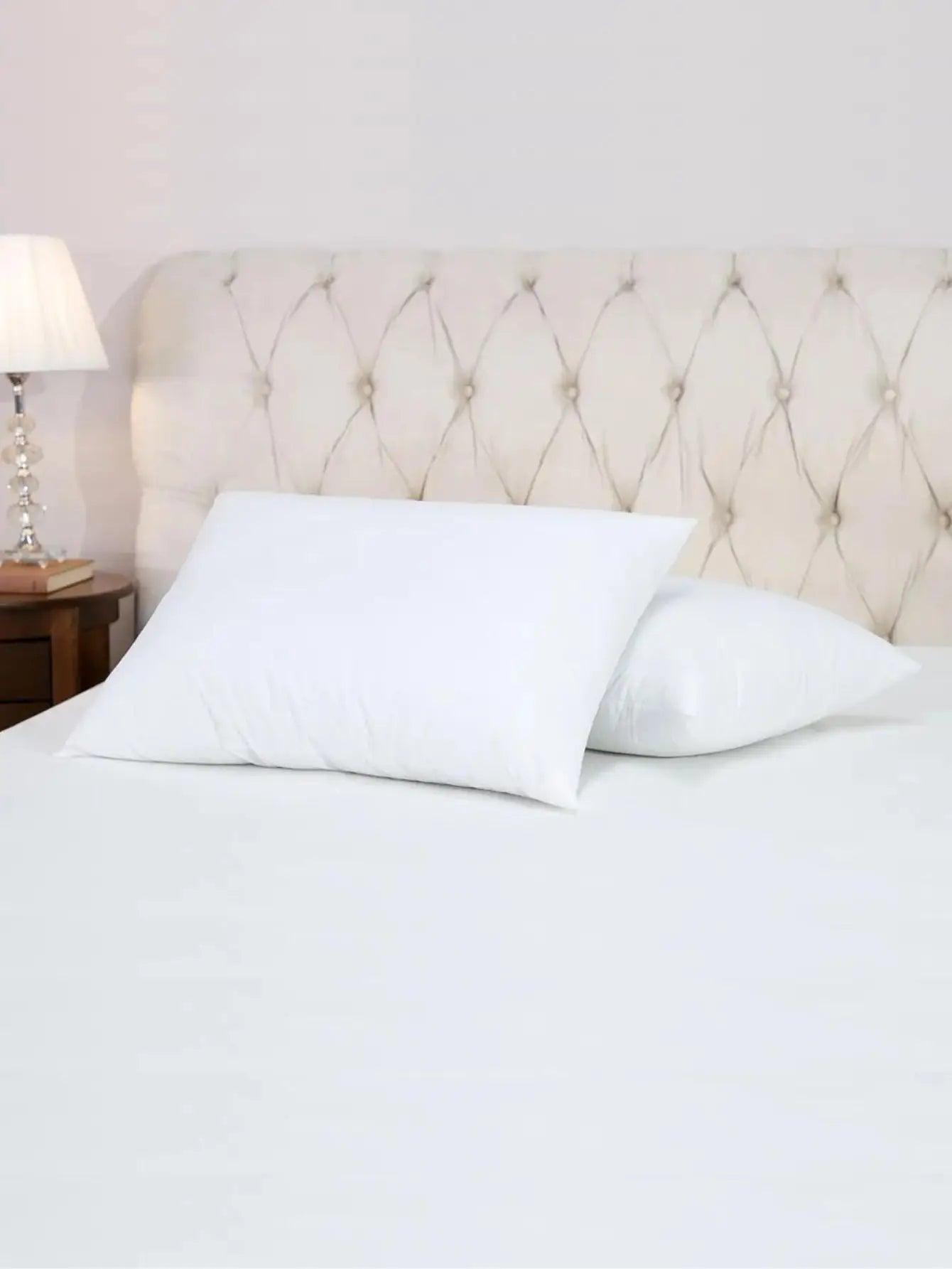 Kit 2 Travesseiro de Pluma de Ganso - Descanso - Anti-Ácaro - 70x50cm