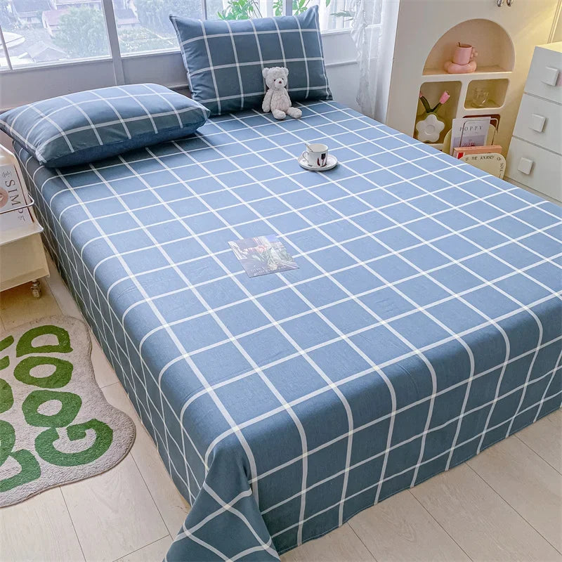 Lençol de Algodão Xadrez Kasa e Co – Estilo e Conforto para sua Cama