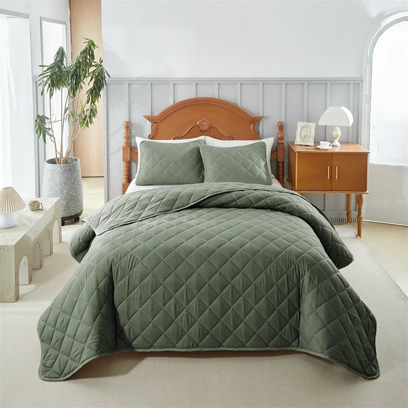 Cobre Leito - Matelado & Acolchado - 400 Fio - 3 Peças