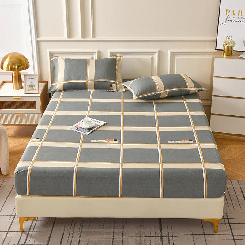 Lençol de Cama com Elástico – Toque Suave, Estilo Simples
