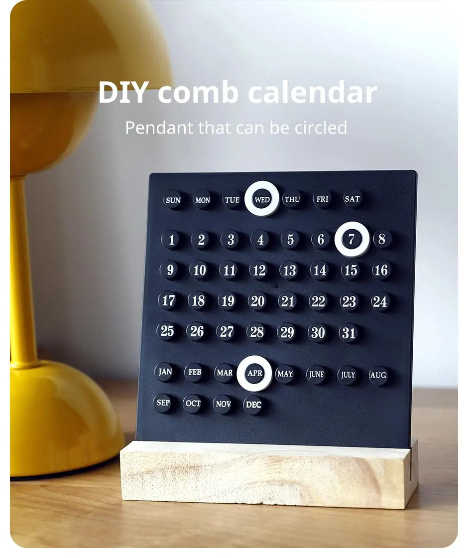 Calendário Manual - Para Escritório - Acrílico