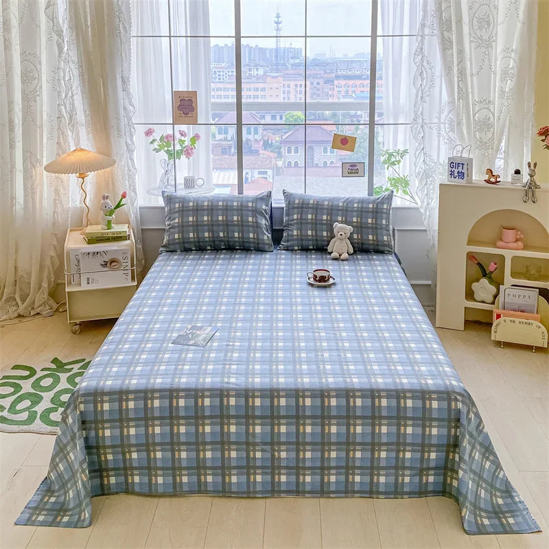 Lençol de Algodão Xadrez Kasa e Co – Estilo e Conforto para sua Cama