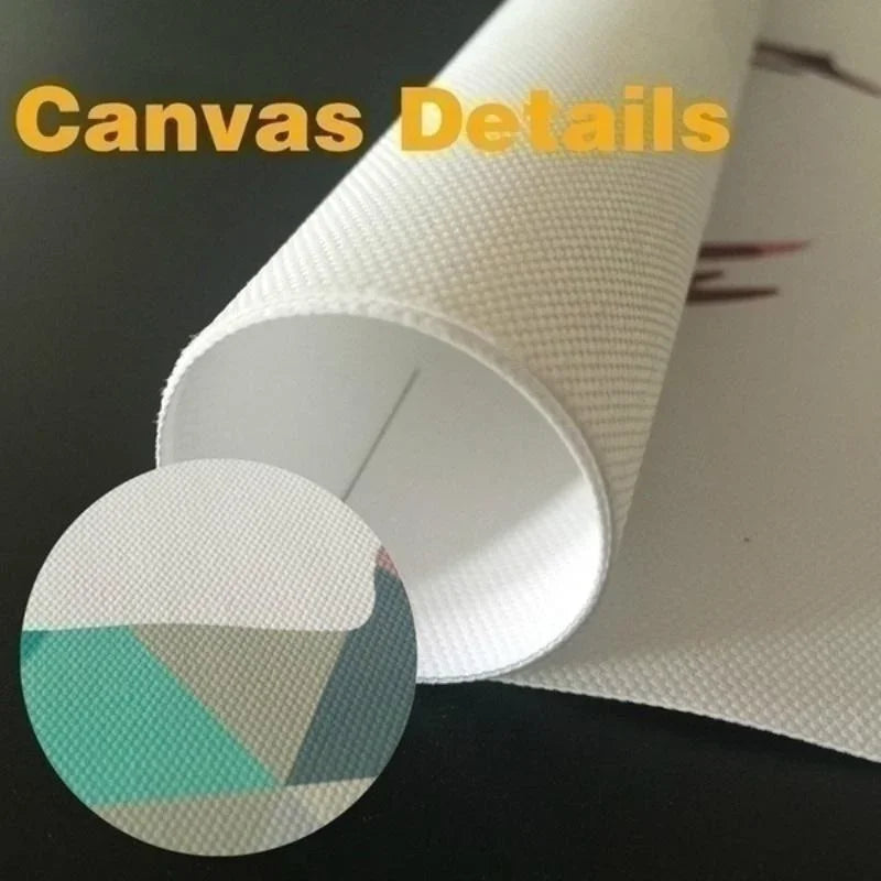 Quadro Abstrato - 80x240cm - Moldura Discreta, Folheada a Ouro