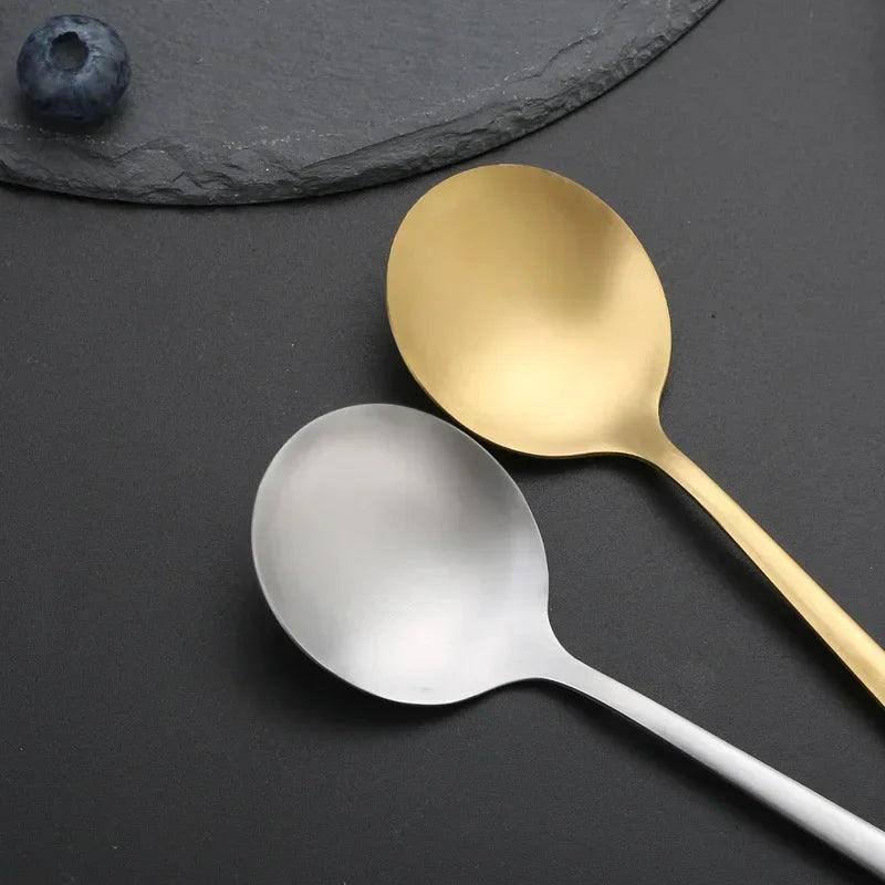 Kit de Talheres Elegantes em Aço Inoxidável - 30 Peças Exclusivas para Reuniões Familiares