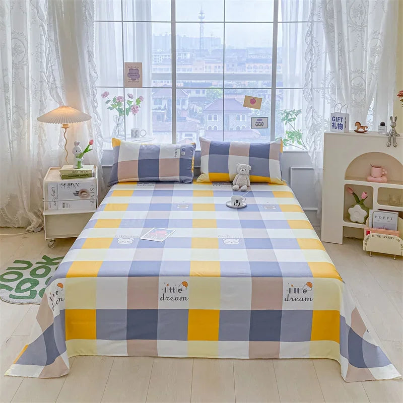 Lençol de Algodão Xadrez Kasa e Co – Estilo e Conforto para sua Cama