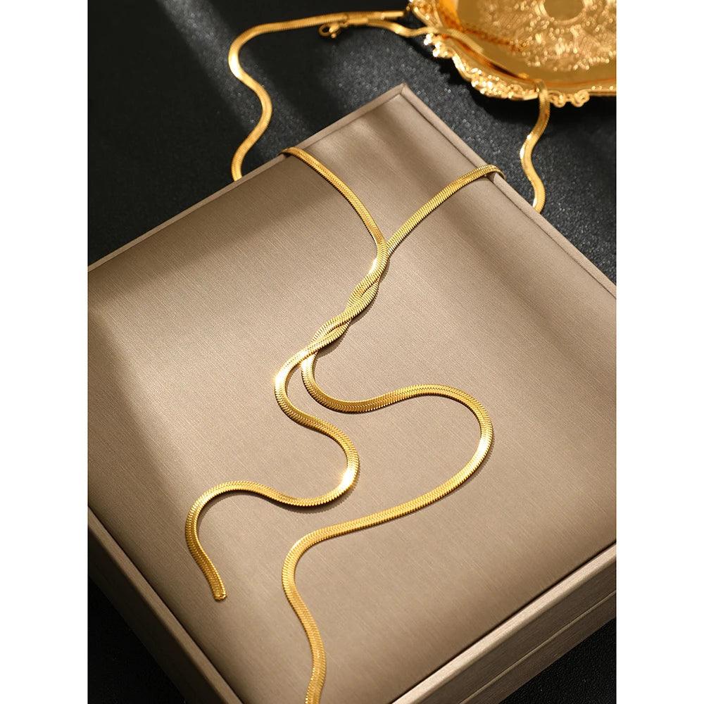 Colar Longo - Aurora - Banho em ouro 18k