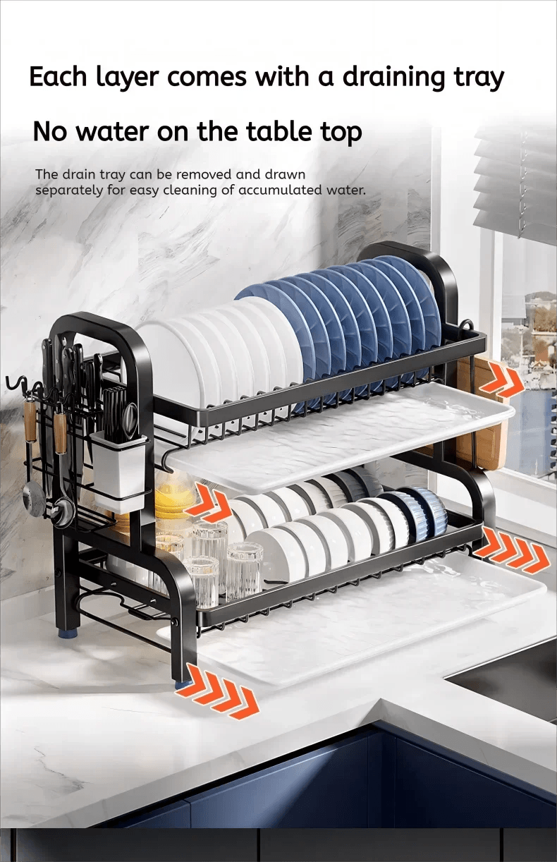 Escorredor de Pratos - Compacto de Alta Capacidade