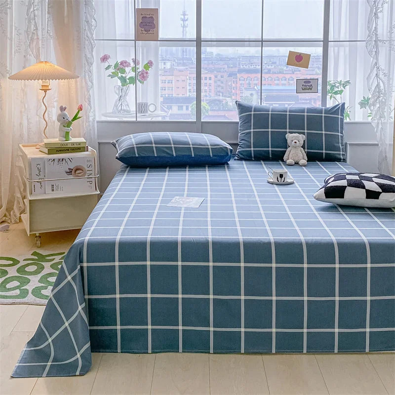 Lençol de Algodão Xadrez Kasa e Co – Estilo e Conforto para sua Cama