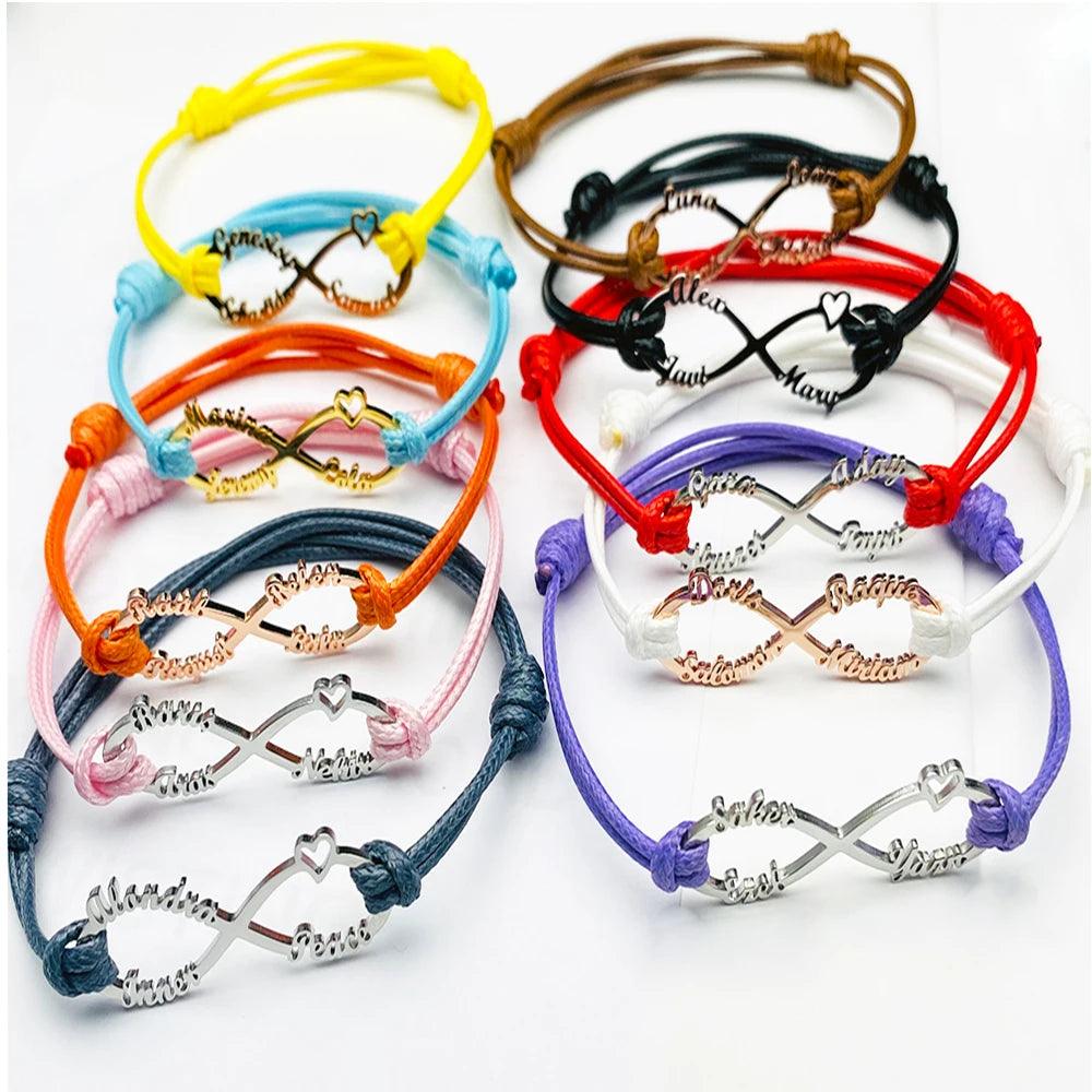 Pulseira personalizável - Até 6 nomes - 2ª unidade 10% OFF