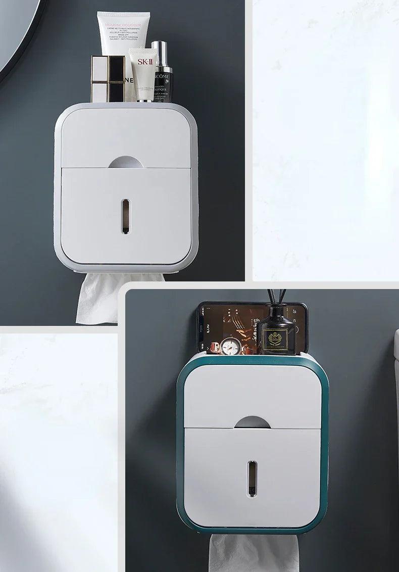 Caixa Para Papel Higiênico - Com Suporte Para Gadgets