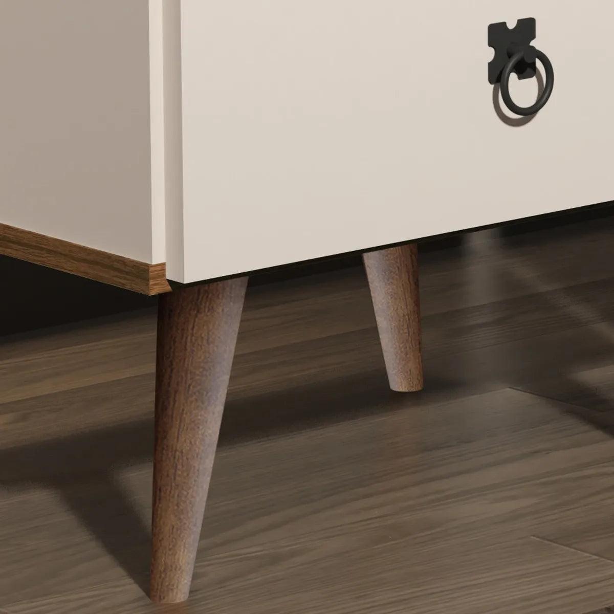 Mesa de Cabeceira Madrid 2 Gavetas - Estilo Porcelana - Premium