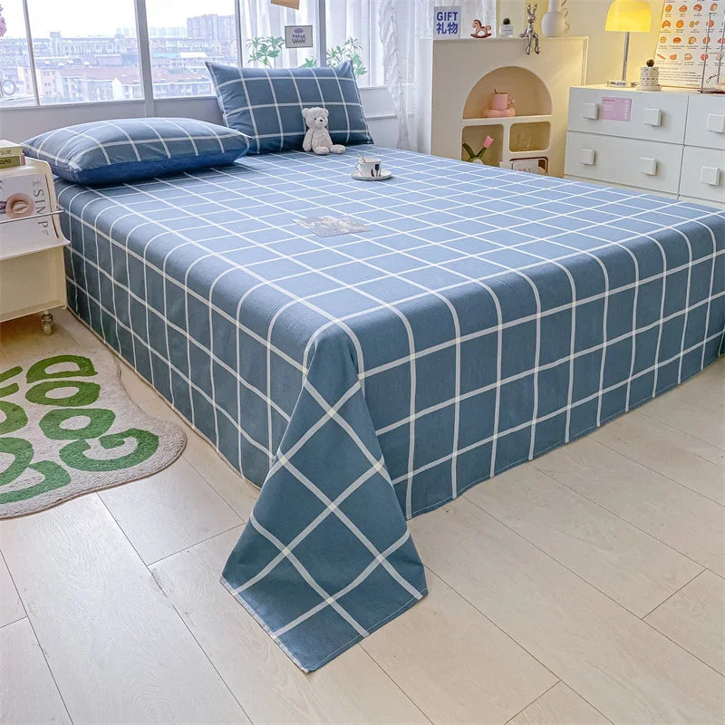 Lençol de Algodão Xadrez Kasa e Co – Estilo e Conforto para sua Cama