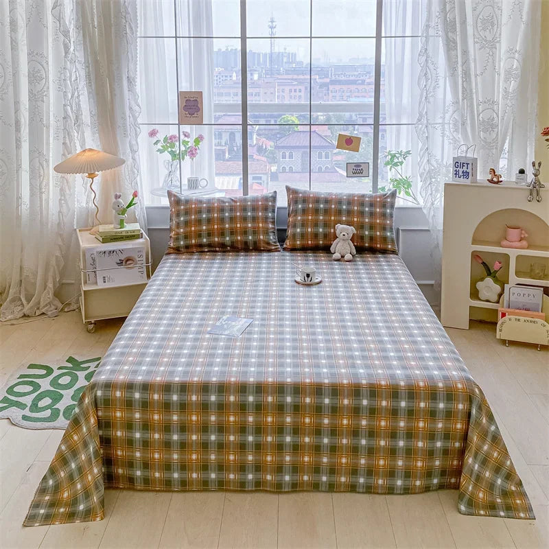 Lençol de Algodão Xadrez Kasa e Co – Estilo e Conforto para sua Cama