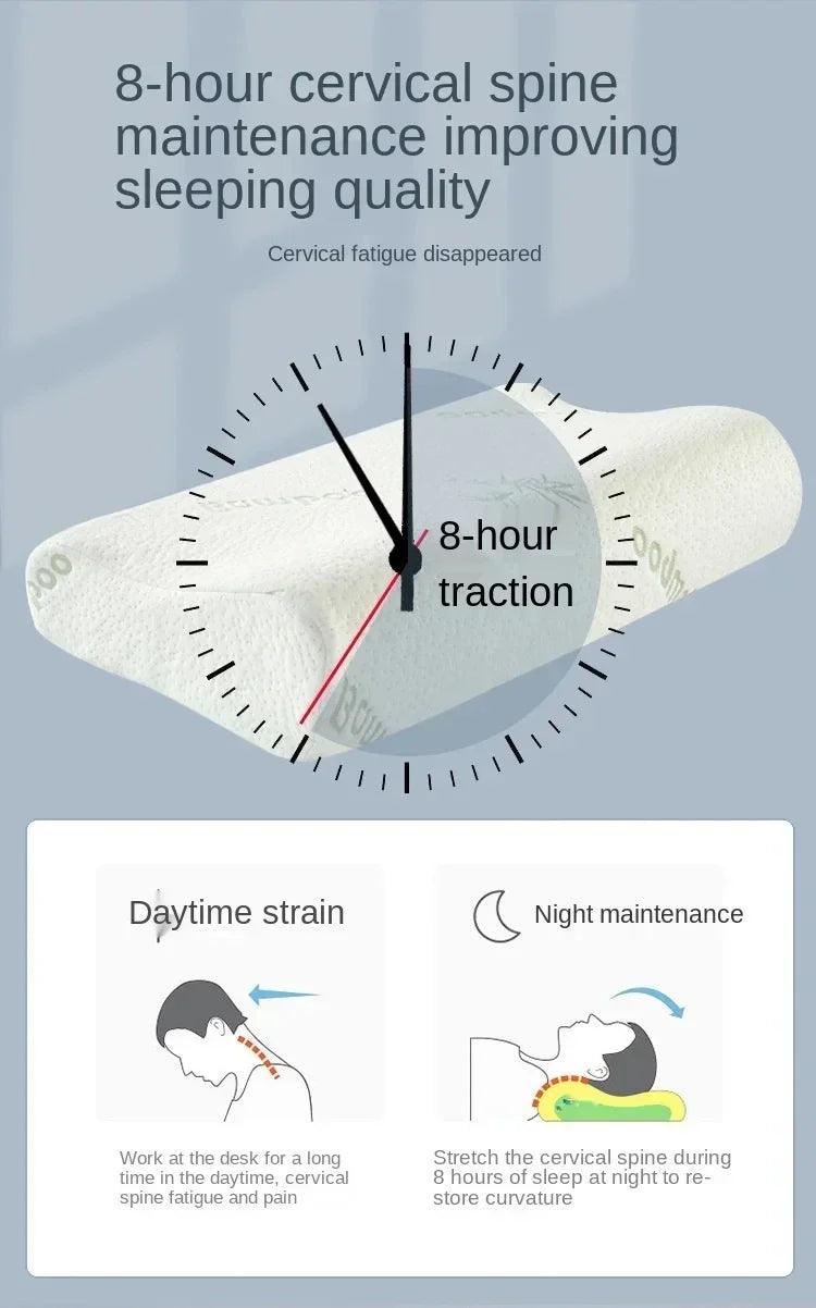 Kit 2 Travesseiros Ortopédicos Magnéticos - Fibra de Bambu - Espuma Lenta de Memória