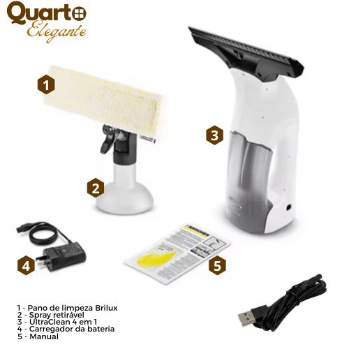 UltraClean 4 em 1 – Limpa, Suga, Seca e Dá Brilho - Brinde na compra